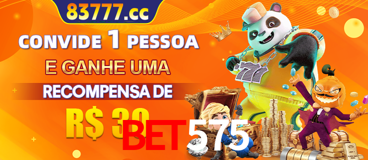 Banner institucional da bet575 sobre parceria de marcas e criação de uma marca de excelência, apresentando os mascotes de jogos populares como o Fortune Tiger.