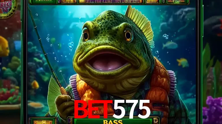 Personagem de peixe pescador do popular jogo de slot com tema de pescaria, uma das emocionantes opções de caça-níqueis para jogar e ganhar no cassino bet575.